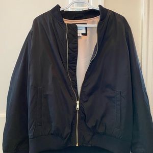 Black Old Navy Bomber Jacket